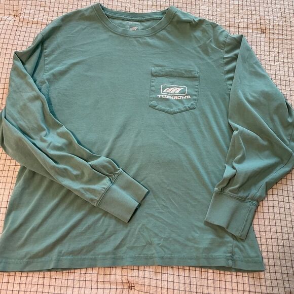 The Foundry Supply Co. Men's Teal Long Sleeve Tee Medium - Picture 3 of 6